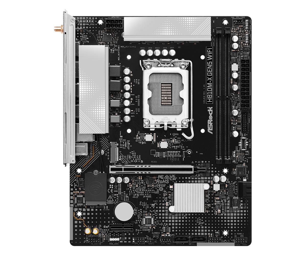 MB H810 S1851 MATX/H810M-X GEN5 ASROCK — pilt 2