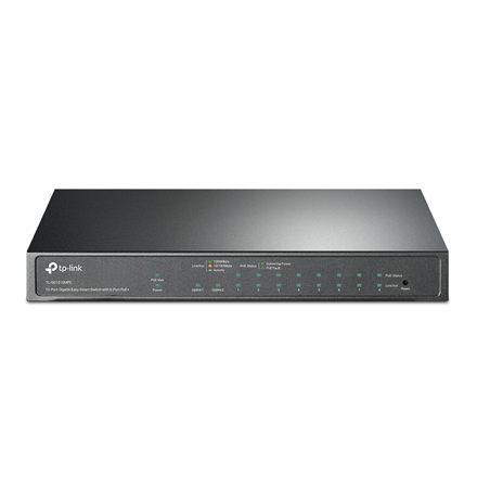 TP-LINK 10-Port Gigabit Easy Smart Switch with 8-Port PoE+ TL-SG1210MPE