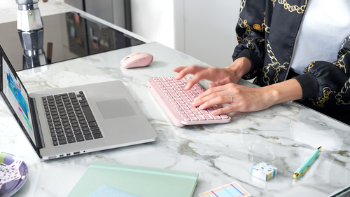 LOGI MX Keys Mini Wireless ROSE (PAN) — pilt 6
