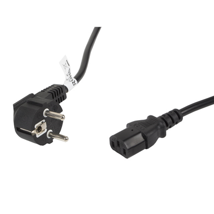 Lanberg CEE 7/7 to IEC 320 C13 Power Cord CA-C13C-11CC-0050-BK