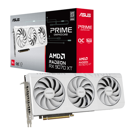 Asus Asus Prime Radeon RX 9070 XT White OC Edition 16GB GDDR6 90YV0L75-M0NA00