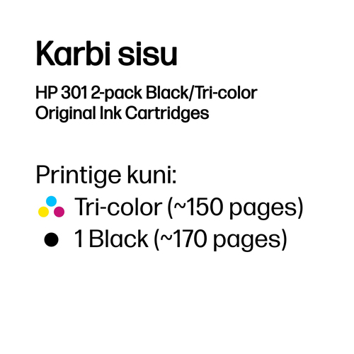 HP 301 Ink Cartridge Combo 2-Pack — pilt 2