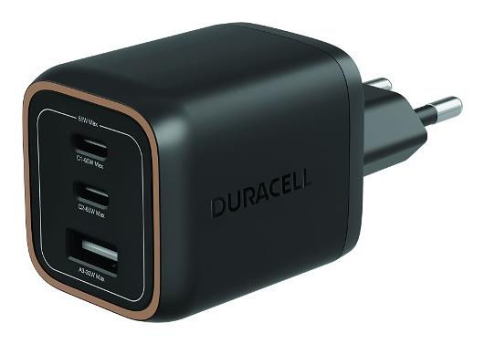 MOBILE CHARGER WALL 65W/BLACK DRACUSB25-EU DURACELL