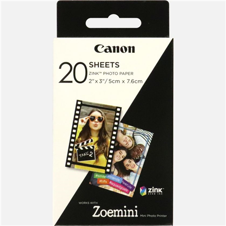 CANON ZINK PAPER ZP-2030 20 SHEETS