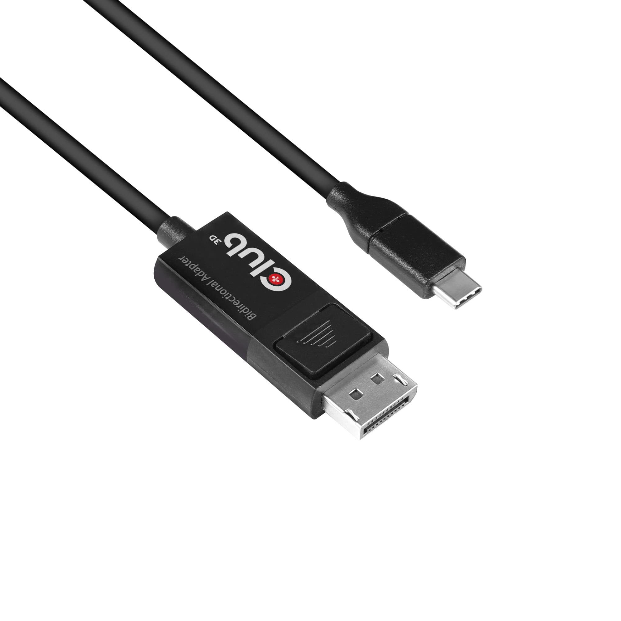 CLUB 3D USB-C to DP1.4 8K60Hz HDR 1.8m