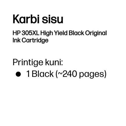 HP 305XL High Yield Black Original Ink C — pilt 3