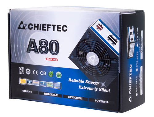 CHIEFTEC 550W PSU, 85+,230V W/CABLE MNG — pilt 2