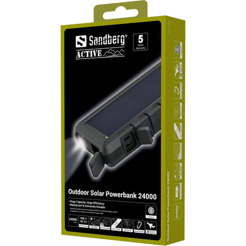 SANDBERG Outdoor Solar Powerbank 24000 — pilt 6