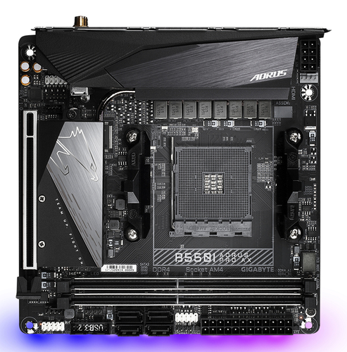 GIGABYTE B550I AORUS PRO AX AM4 DDR4 — pilt 2