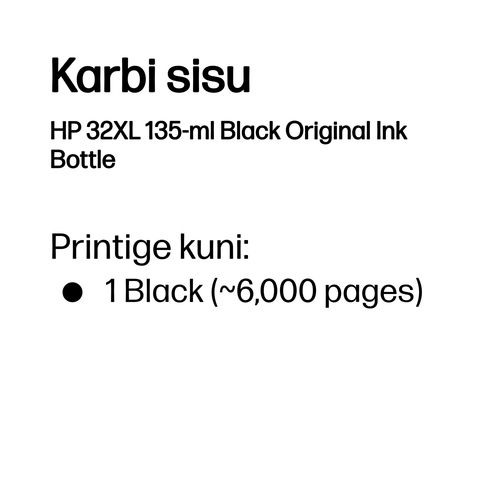 HP 32 Black Original Ink Bottle — pilt 2