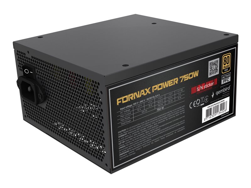 GEMBIRD Power supply unit 750W active PF — pilt 6