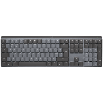 LOGITECH MX Mechanical Wireless Illuminated Performance Keyboard - GRAPHITE - US INT'L - 2.4GHZ/BT - EMEA - TACTILE