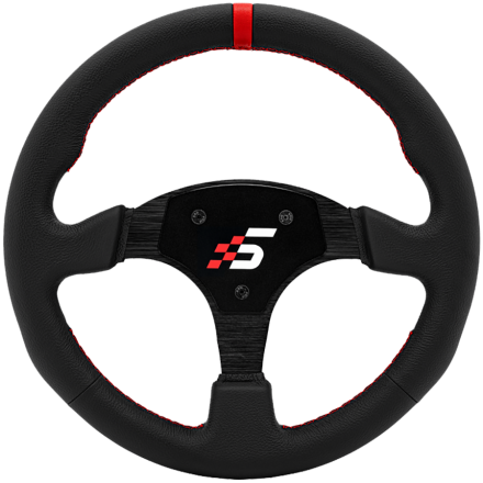 SIMAGIC Round-Shaped Steering wheel without HUB P-330R(LEATHER)