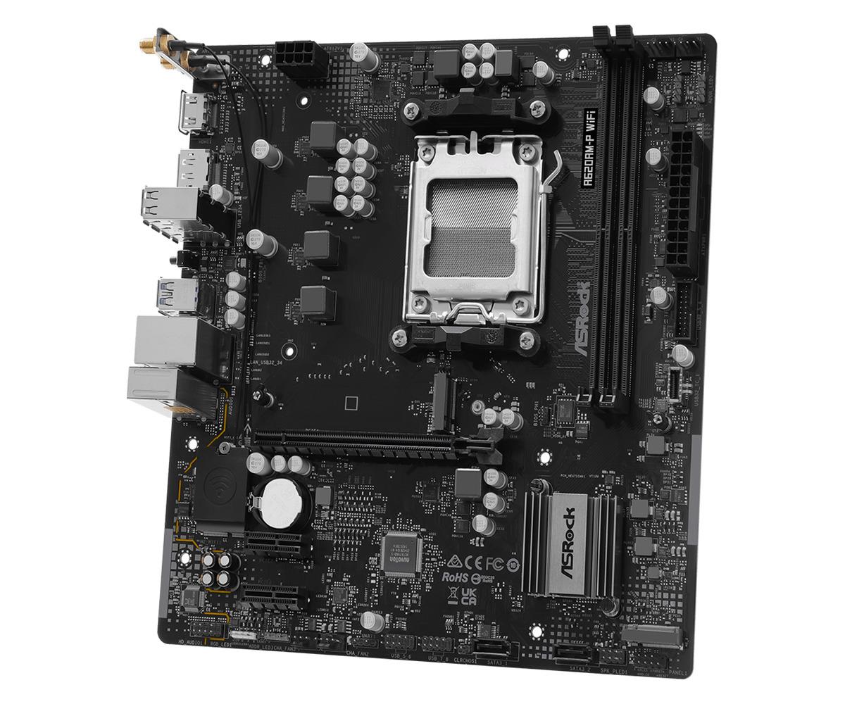 MB AMD A620A SAM5 MATX/A620AM-P WIFI ASROCK — pilt 4