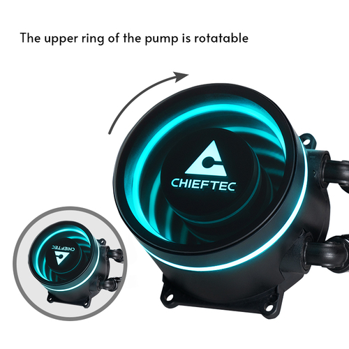 CHIEFTEC ICEBERG 240 DARK CPU Liquid — pilt 7