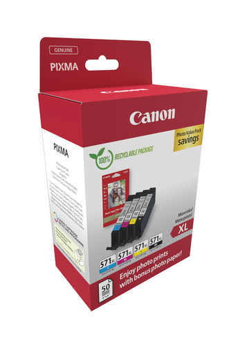 CANON CLI-571XL Ink Cartridge C/M/Y/BK — pilt 2