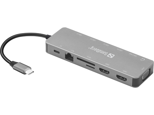 SANDBERG USB-C 13-in-1 Travel Dock — pilt 2