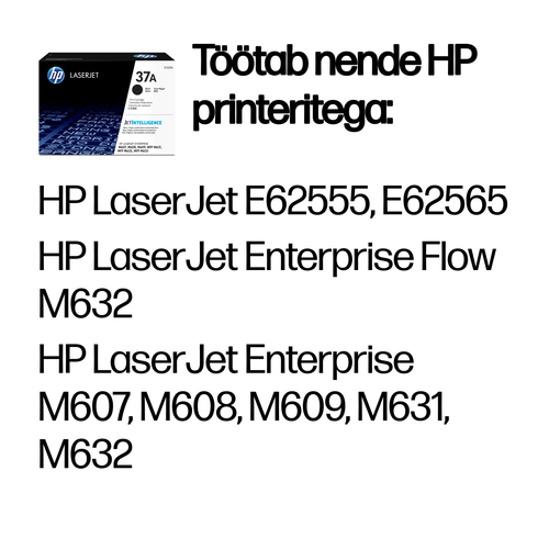 HP 37A LaserJet Toner Cartridge Black — pilt 2