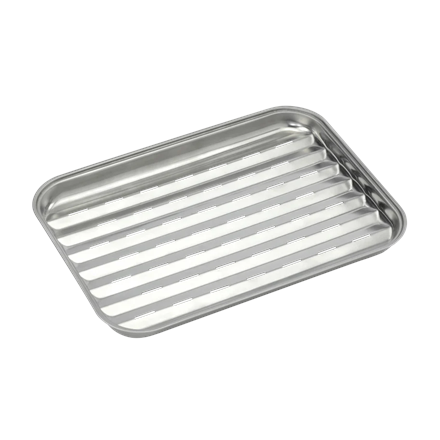 Barbecook Reusable stainless steel grill pan, 34.5 x 24 x 3 cm BC-ACC-7079