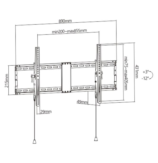 Gembird Wall mount WM-90T-01