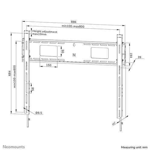 Neomounts Neomounts Wall mount WL30-750BL18 — pilt 20
