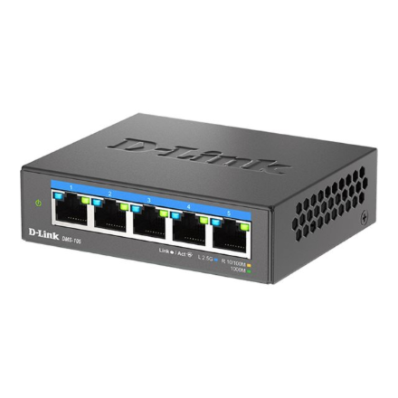 D-Link 5-Port 2.5G Multi-Gigabit Desktop Switch DMS-105/E