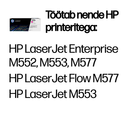 HP 508X Tonercartridge magentaw — pilt 2