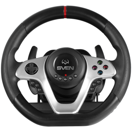 Steering wheel SVEN GC-W1000 (pedals, gearbox, force feedback, D-pad, 17 bt, XB1/P4/PC/X-D-Inpu)