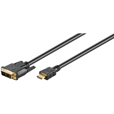 Goobay DVI-D/HDMI cable, gold-plated 51580