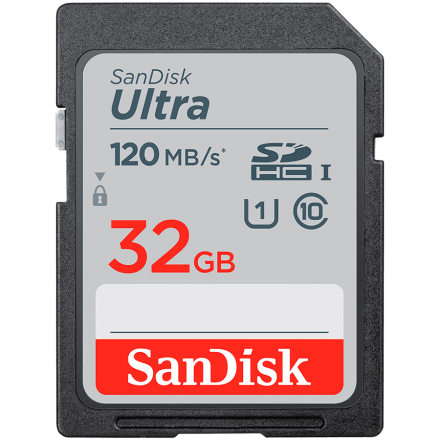 SANDISK Ultra 32GB SDHC Memory Card 100MB/s, Class 10 UHS-I