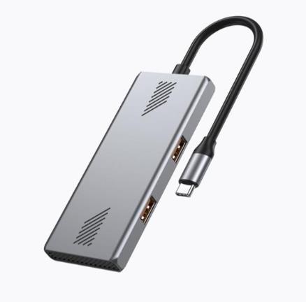 GEMBIRD 4-port A + C USB 3.2 Gen 2 Typ-C