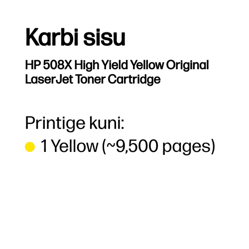 HP 508X Tonercartridge yellow — pilt 3