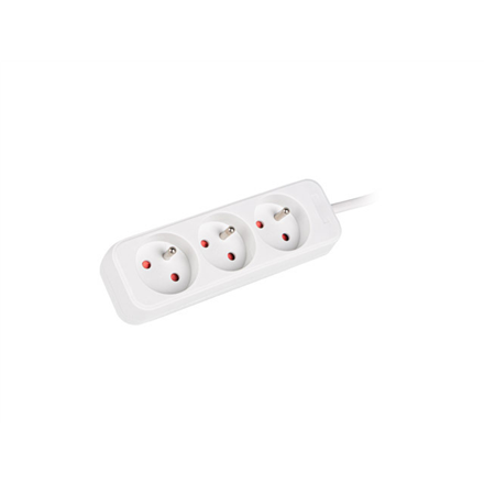 Lanberg Cable Power Strip 3M 3X French Outlets Quality-Grade Copper | PS0-03E-0300-W