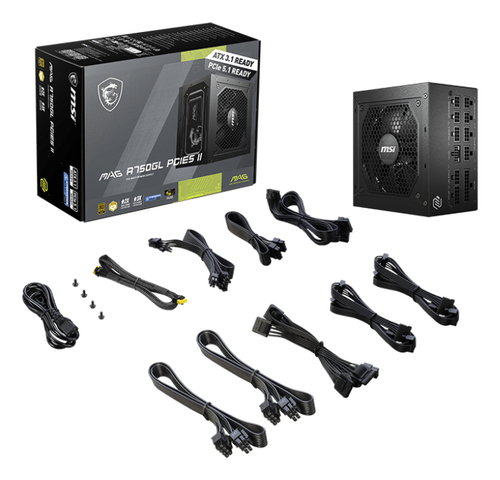 MSI MAG A750GL PCIE5 II 750W GOLD PSU — pilt 4