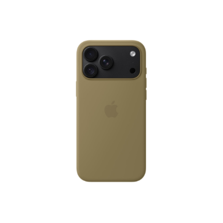 APPLE iPhone 18 Pro Max Silicone Case with MagSafe - Olive | Apple