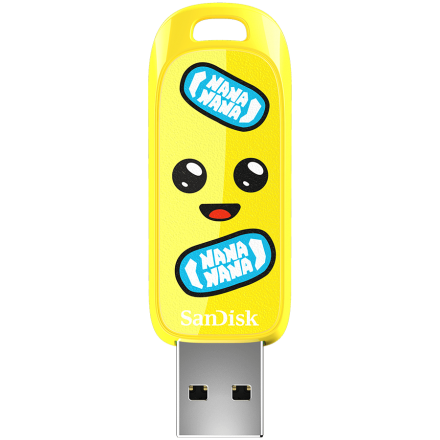 SanDisk USB 3.2,Ingot Type-A,130MB/s,Fortnite Peely Edition,4x6 Box with Window,Global