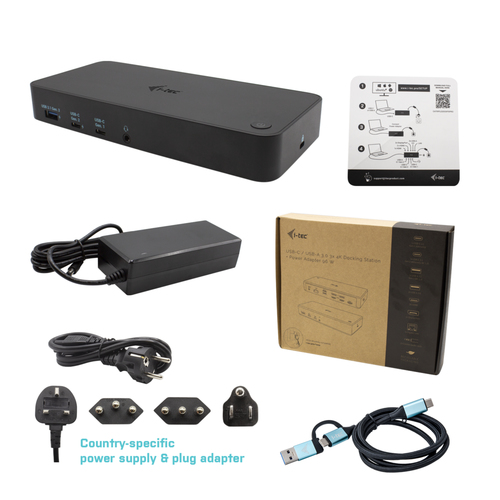 I-TEC USB 3.0/C/ TB3 3x 4K Dock PD 70W — pilt 5