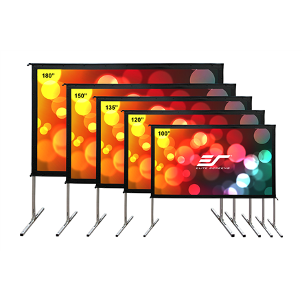Elite Screens Yard Master 2 Mobile Outdoor screen WV-Dual OMS120H2-DUAL
