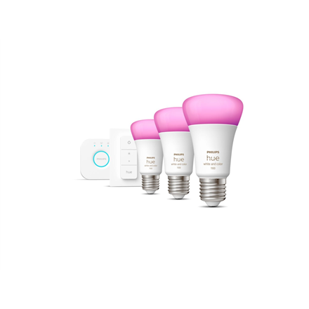 Philips Hue Hue WCA Starter Kit 9W A60 E27, 3pcs, Bridge, Switch 8719514291355