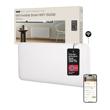Mill Mill Invisible Smart WiFi Heater PA1500WIFI4