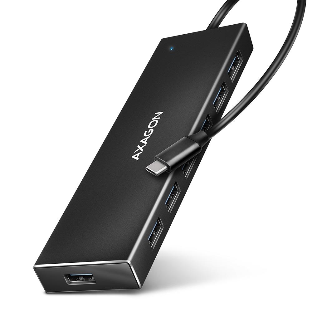 I/O HUB USB-C 7PORT FLAT/0.3M HUE-F7C AXAGON