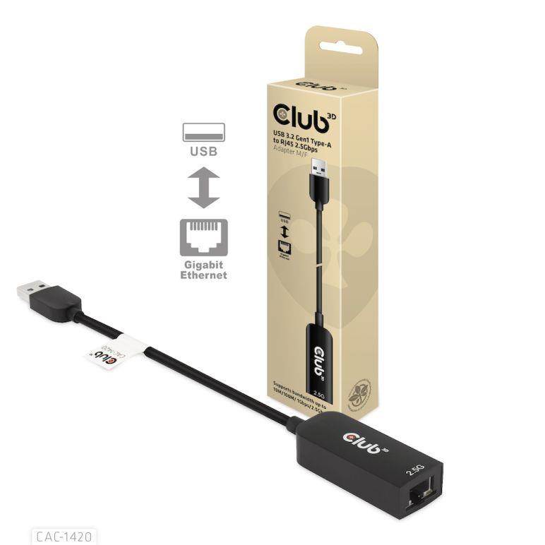 CLUB 3D USB TYPE A 3.1 GEN 1 TO RJ45