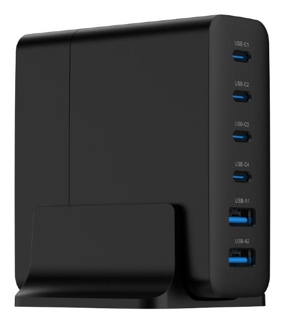GEMBIRD 6-port 75W GaN USB fast charger
