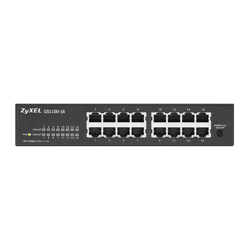 ZYXEL GS1100-16 16 port Gigabit UnmanSwc — pilt 5