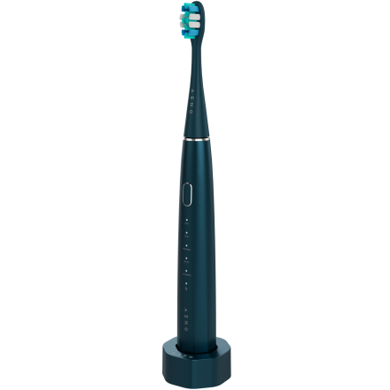 Wireless Tooth Brush, Navy Blue, 3 Brush Heads, 1400mAh, Function: Soft, Clean, Massage, White, Sweep