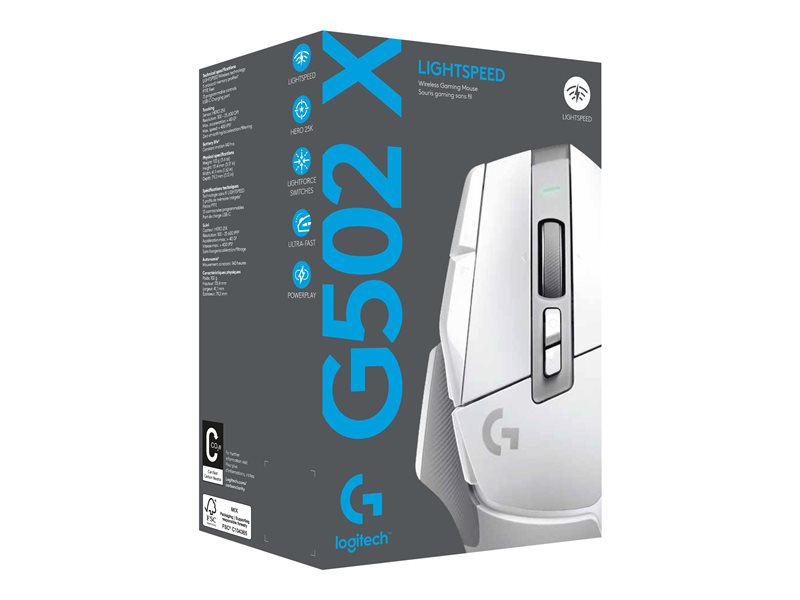 LOGI G G502 X LIGHTSPEED Mouse optical — pilt 2