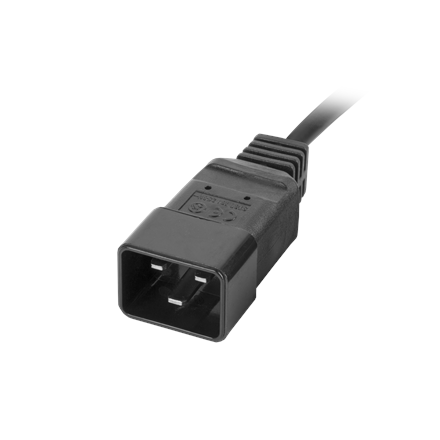 Lanberg Power Distribution unit (PDU) 19" 1U 16A 2M 4x C19 6x IEC C13 Sockets C20 | PDU-04I1906I-0200-C20-BK