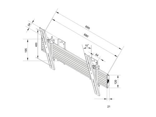 MB Wallmount Pro MBW1U Tilt Black — pilt 9