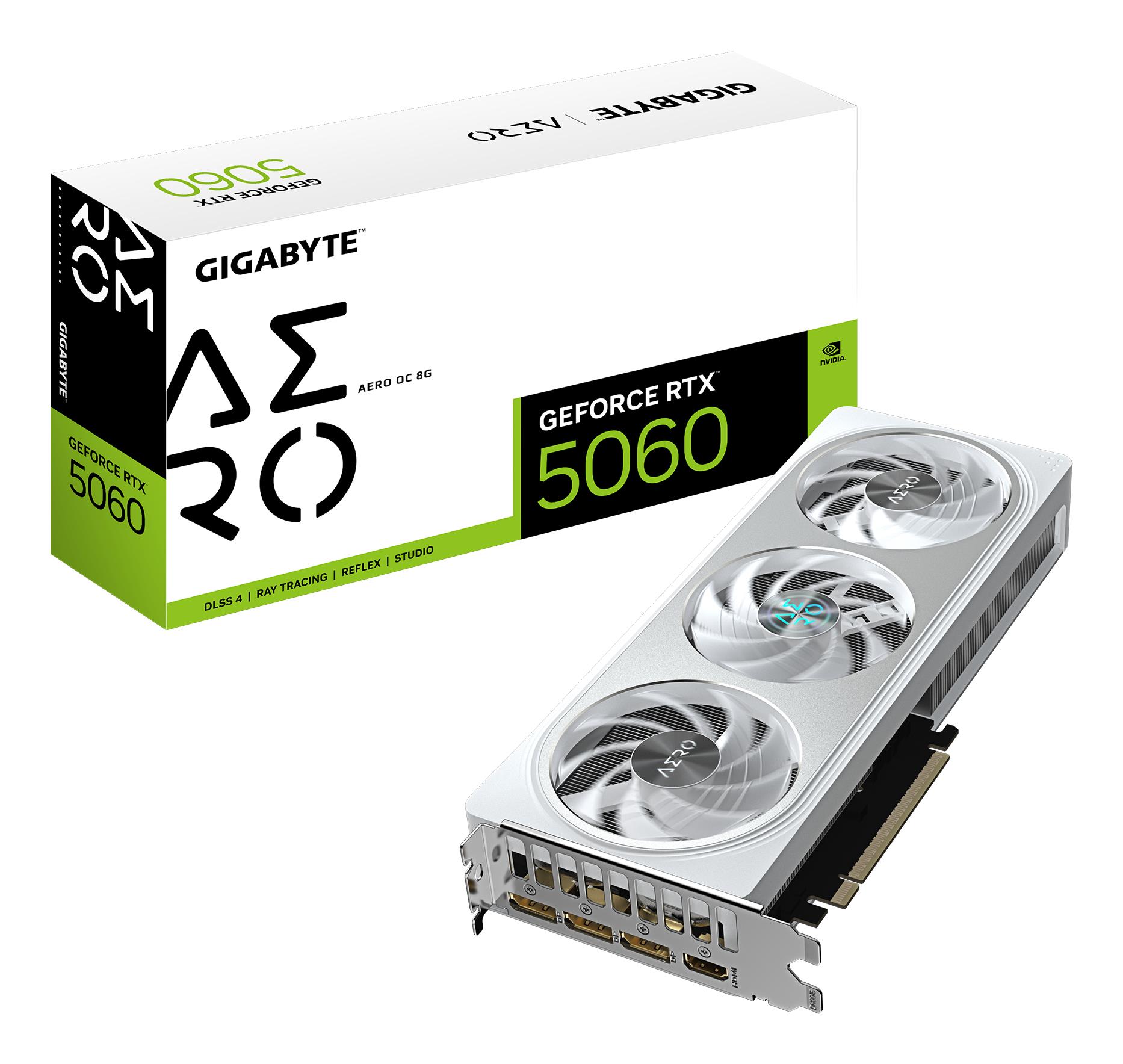 Gigabyte Gigabyte GeForce RTX 5060 AERO OC 8G GV-N5060AERO OC-8GD