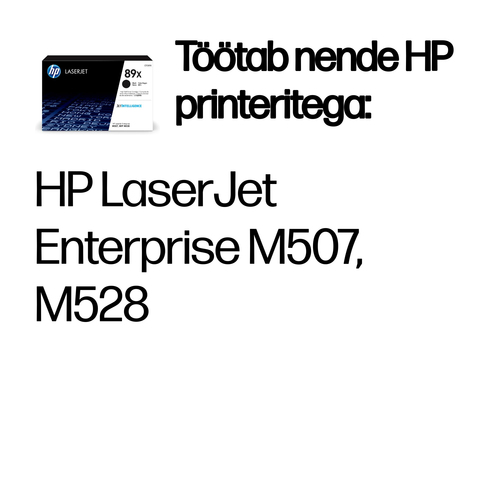 HP 89X Black LaserJet Toner Cartridge — pilt 2